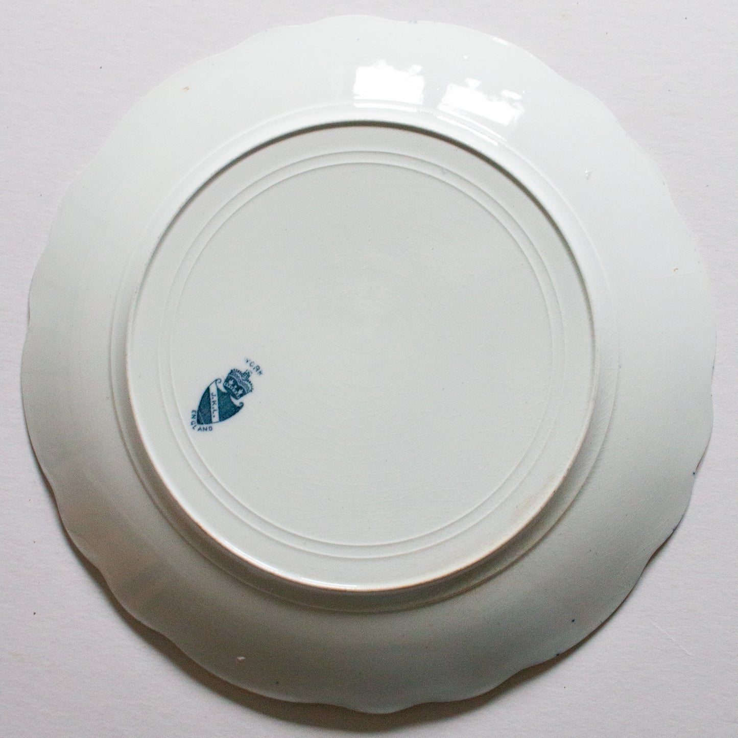 Royal Crown Derby Blue and White Transferware  8.5" Plate (Copy)James, Kent, Longton 'York' Pattern Blue and White Transferware  9.75" Plate