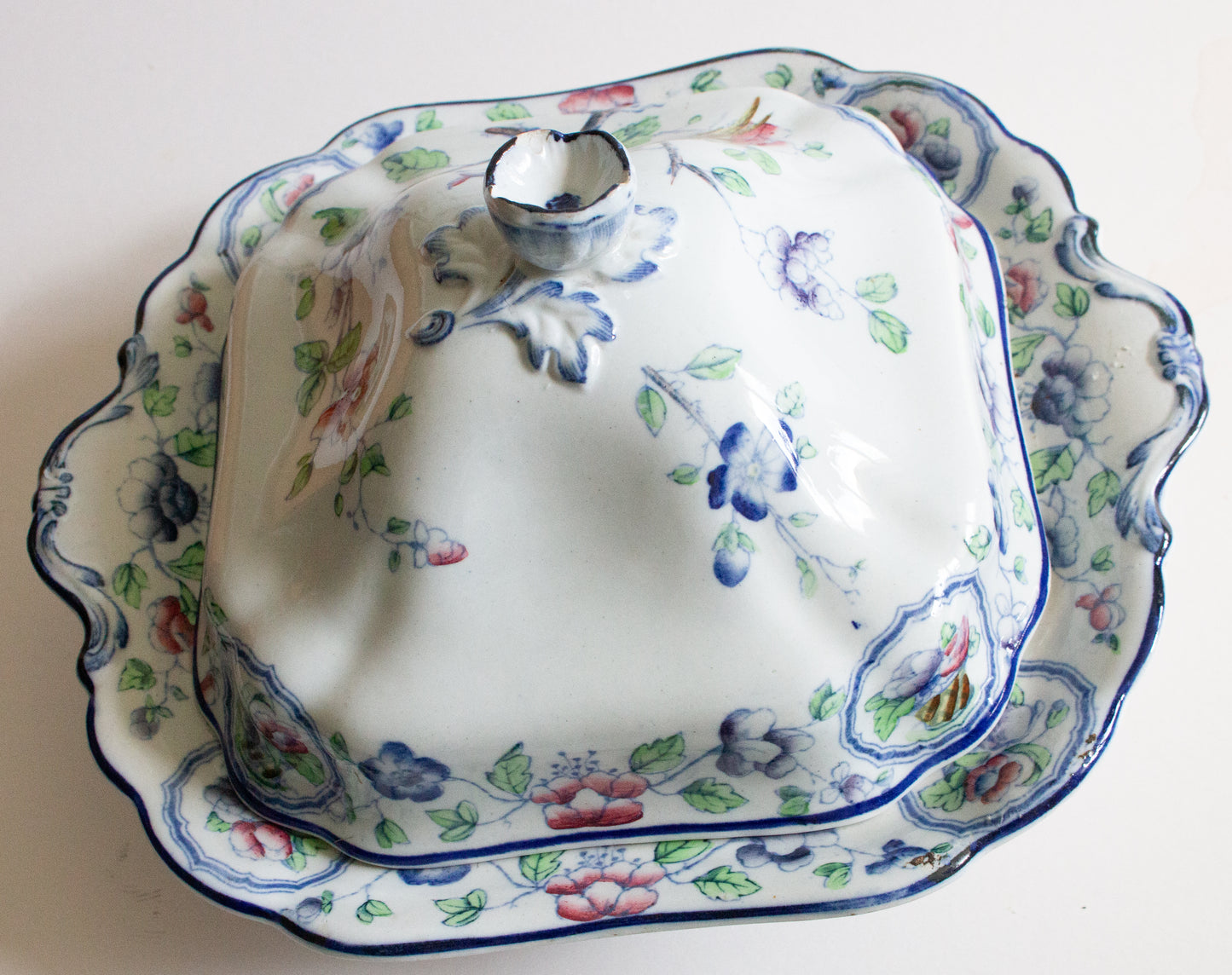 Art Deco Corona Ware Hancock & Sons 'Old Woodstock' Lidded Tureen or Serving Dish