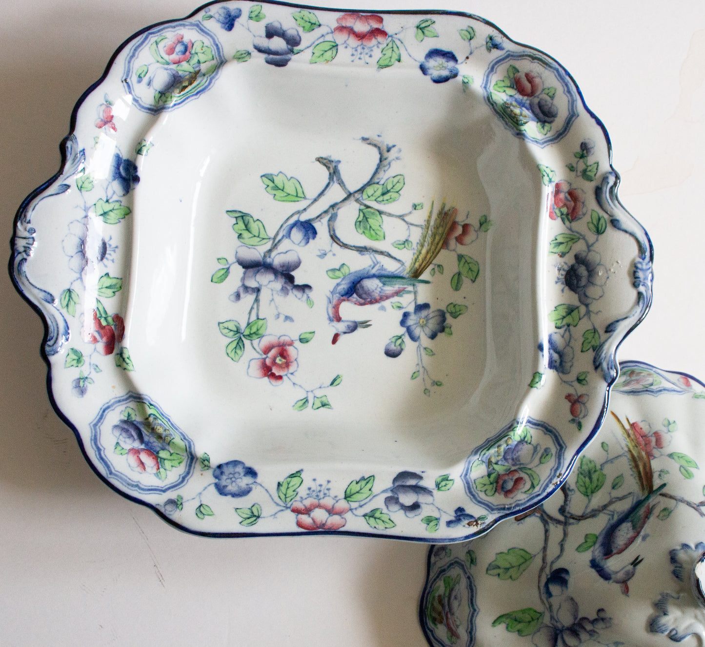 Art Deco Corona Ware Hancock & Sons 'Old Woodstock' Lidded Tureen or Serving Dish