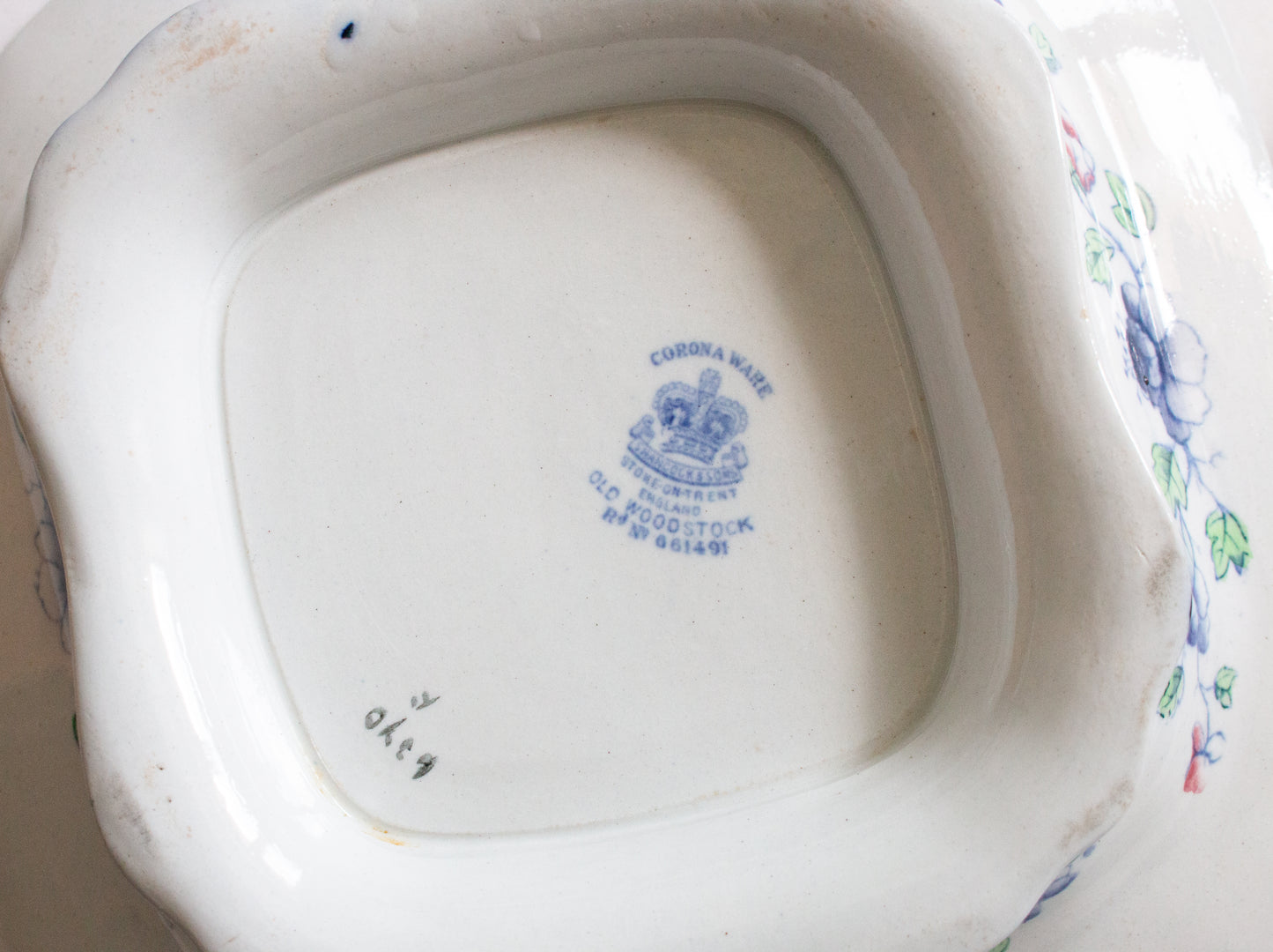 Art Deco Corona Ware Hancock & Sons 'Old Woodstock' Lidded Tureen or Serving Dish