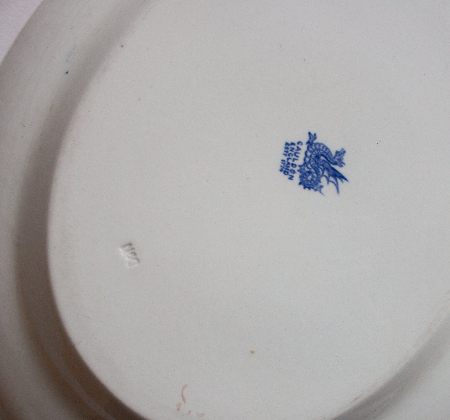 Cauldon 'Dragon' Pattern Blue and White Transferware Graduated Platters (2)
