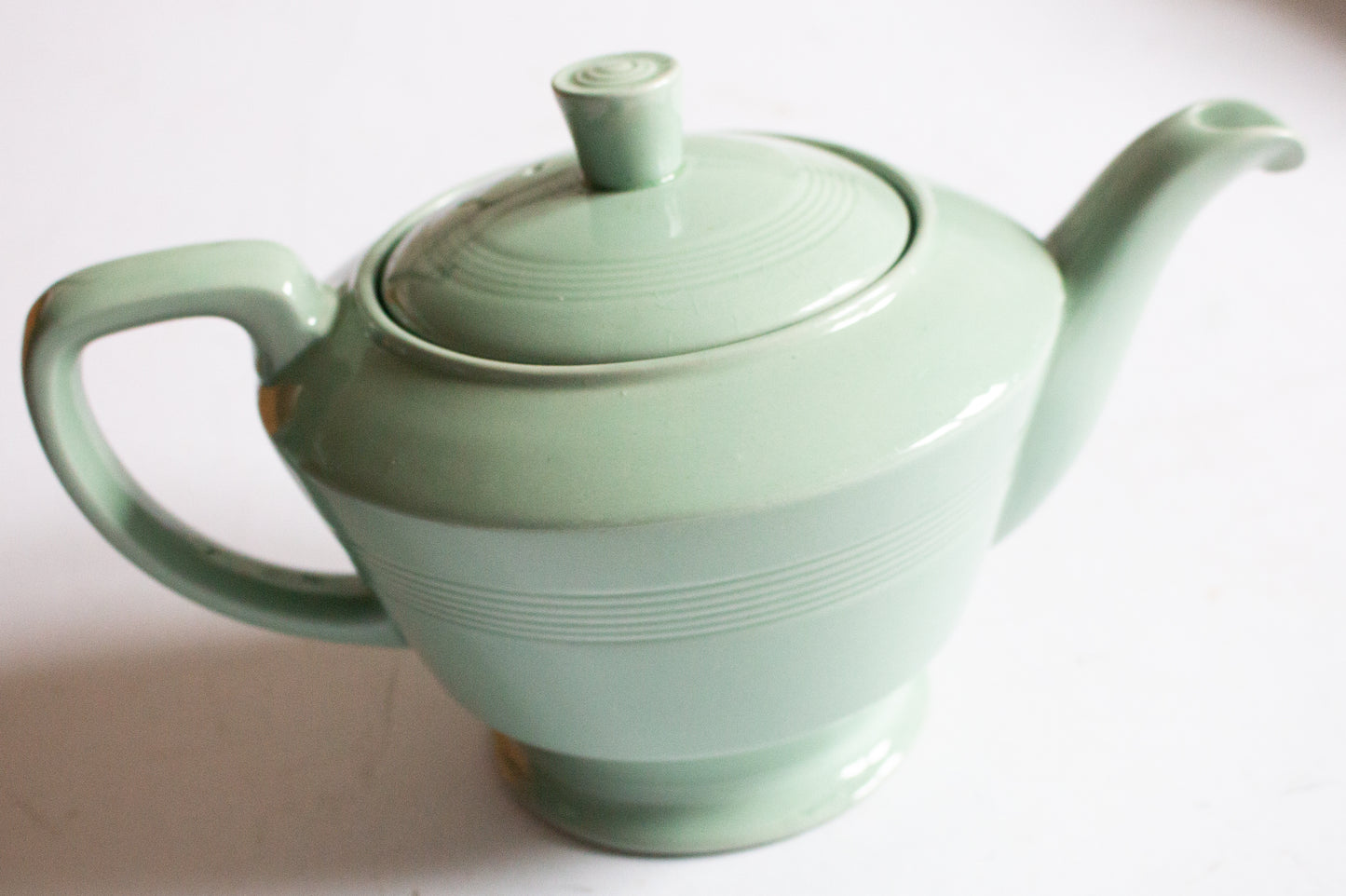 Woods Ware 'Beryl' Pattern Large Mint Green Teapot