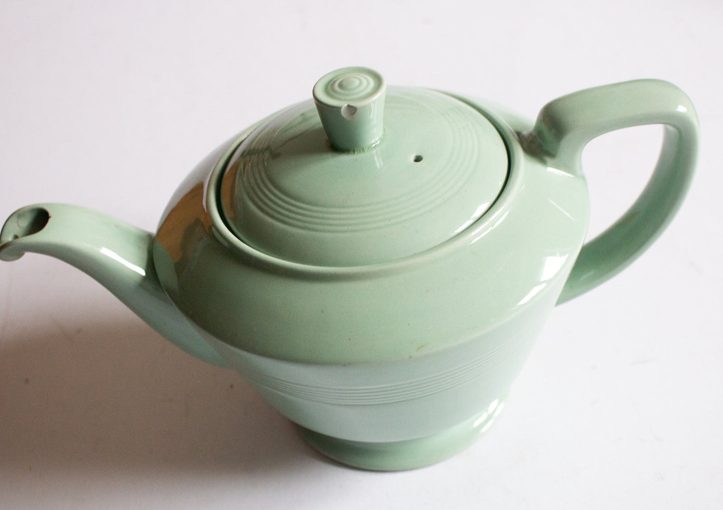 Woods Ware 'Beryl' Pattern Large Mint Green Teapot