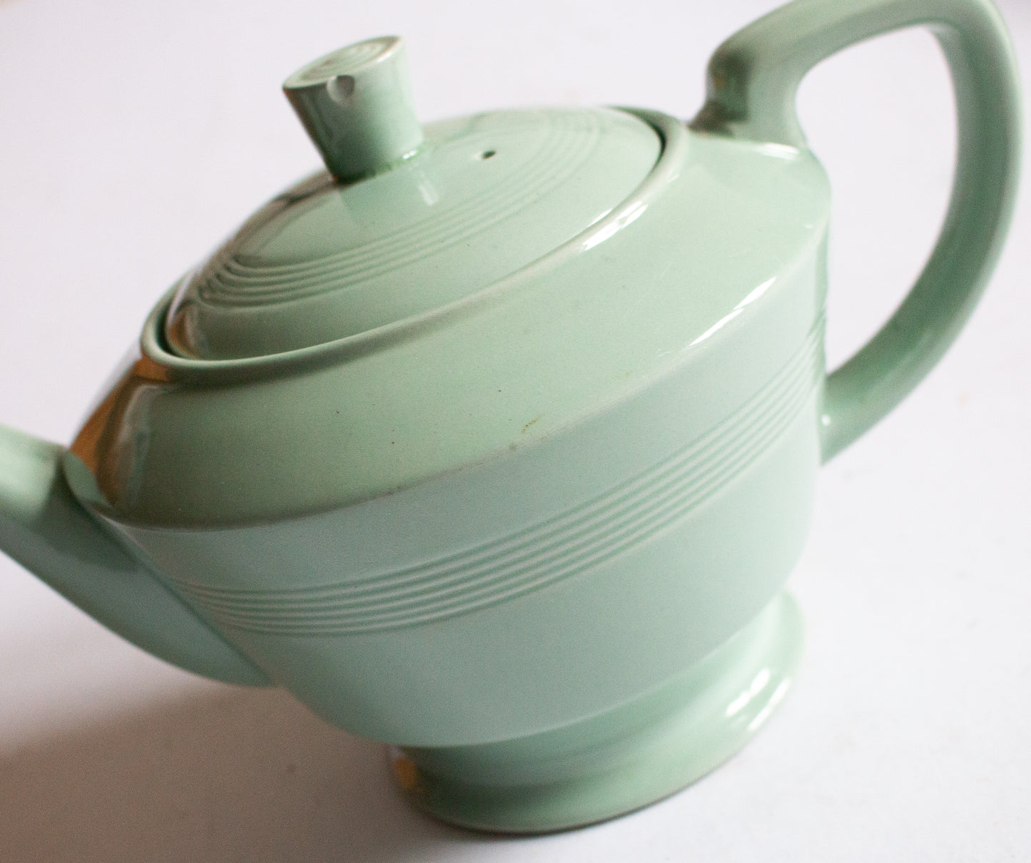 Woods Ware 'Beryl' Pattern Large Mint Green Teapot