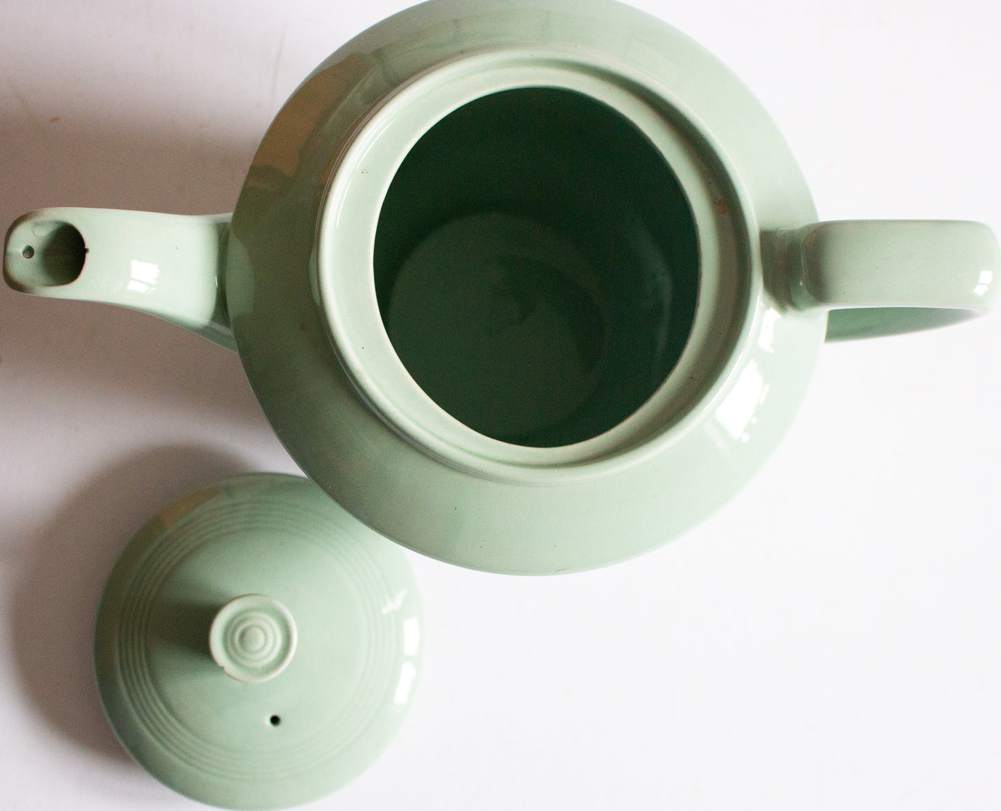 Woods Ware 'Beryl' Pattern Large Mint Green Teapot
