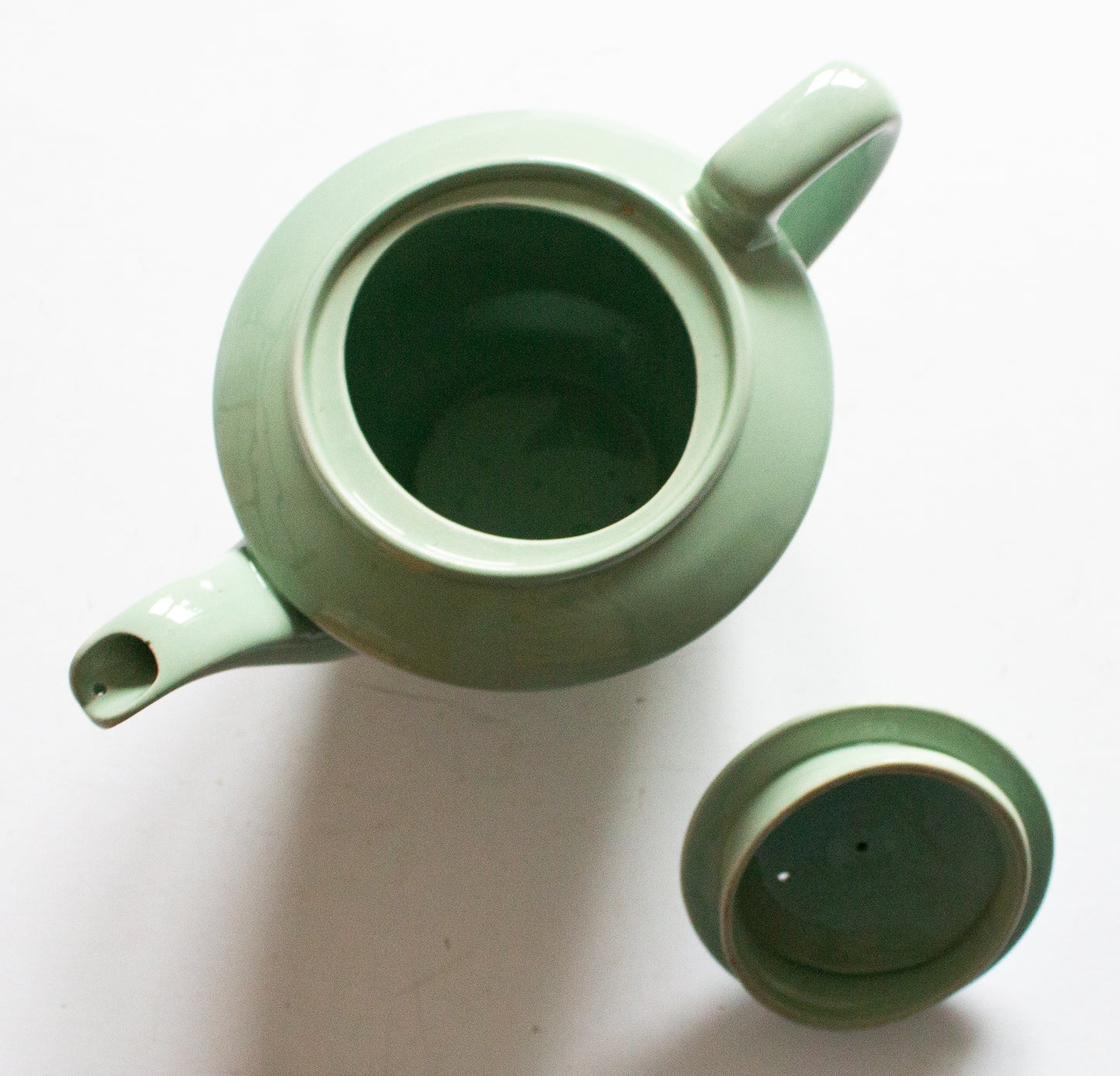 Woods Ware 'Beryl' Pattern Large Mint Green Teapot