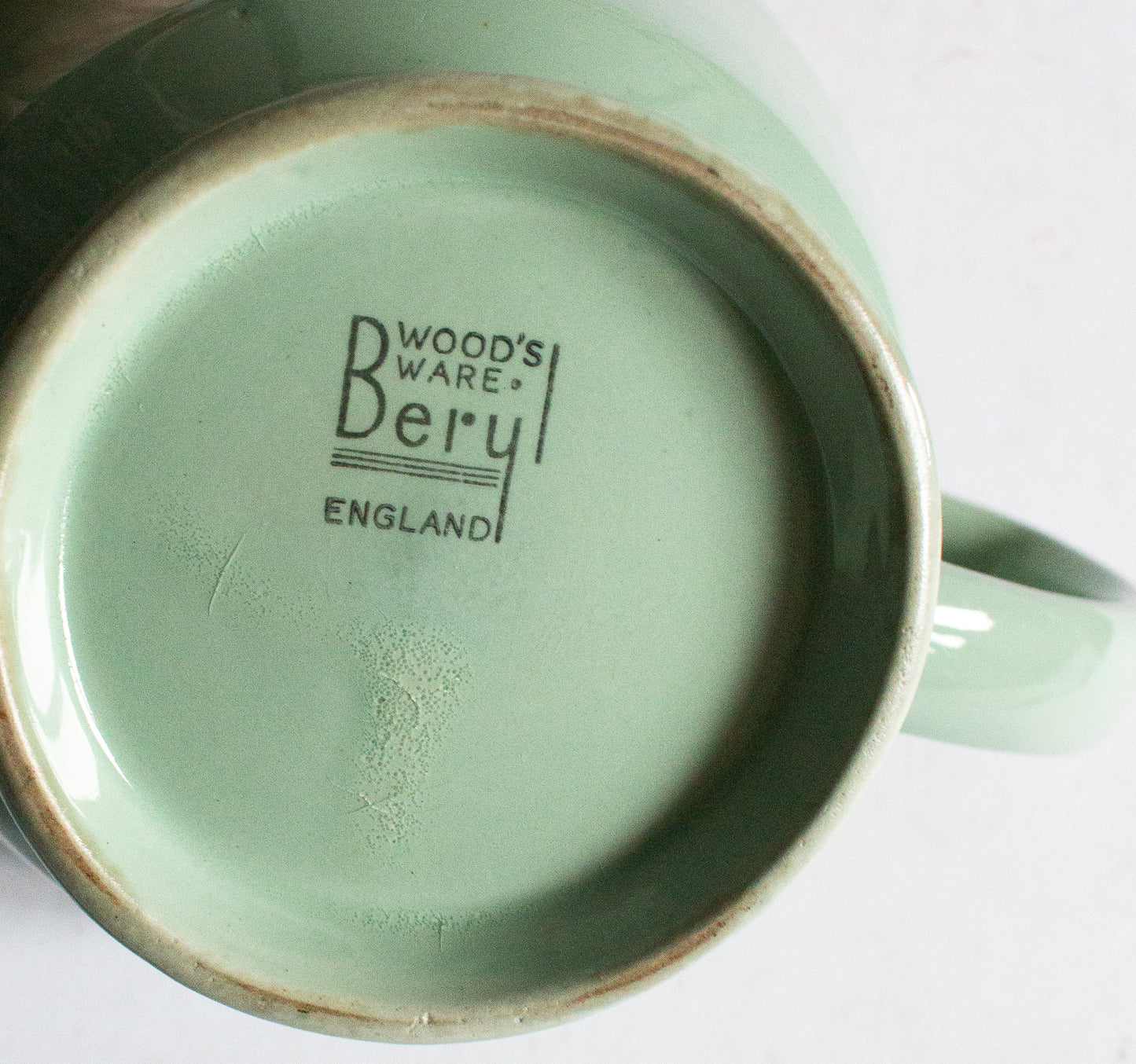 Woods Ware 'Beryl' Pattern Large Mint Green Teapot