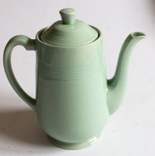 Woods Ware 'Beryl' Pattern Mint Green Coffee Pot