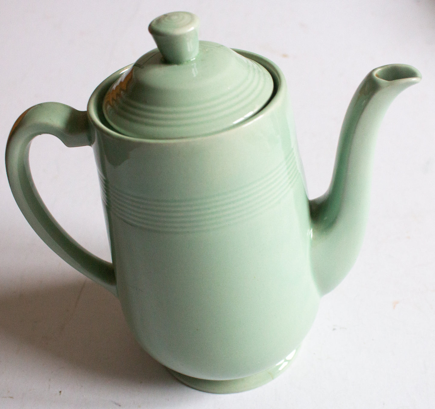 Woods Ware 'Beryl' Pattern Mint Green Coffee Pot
