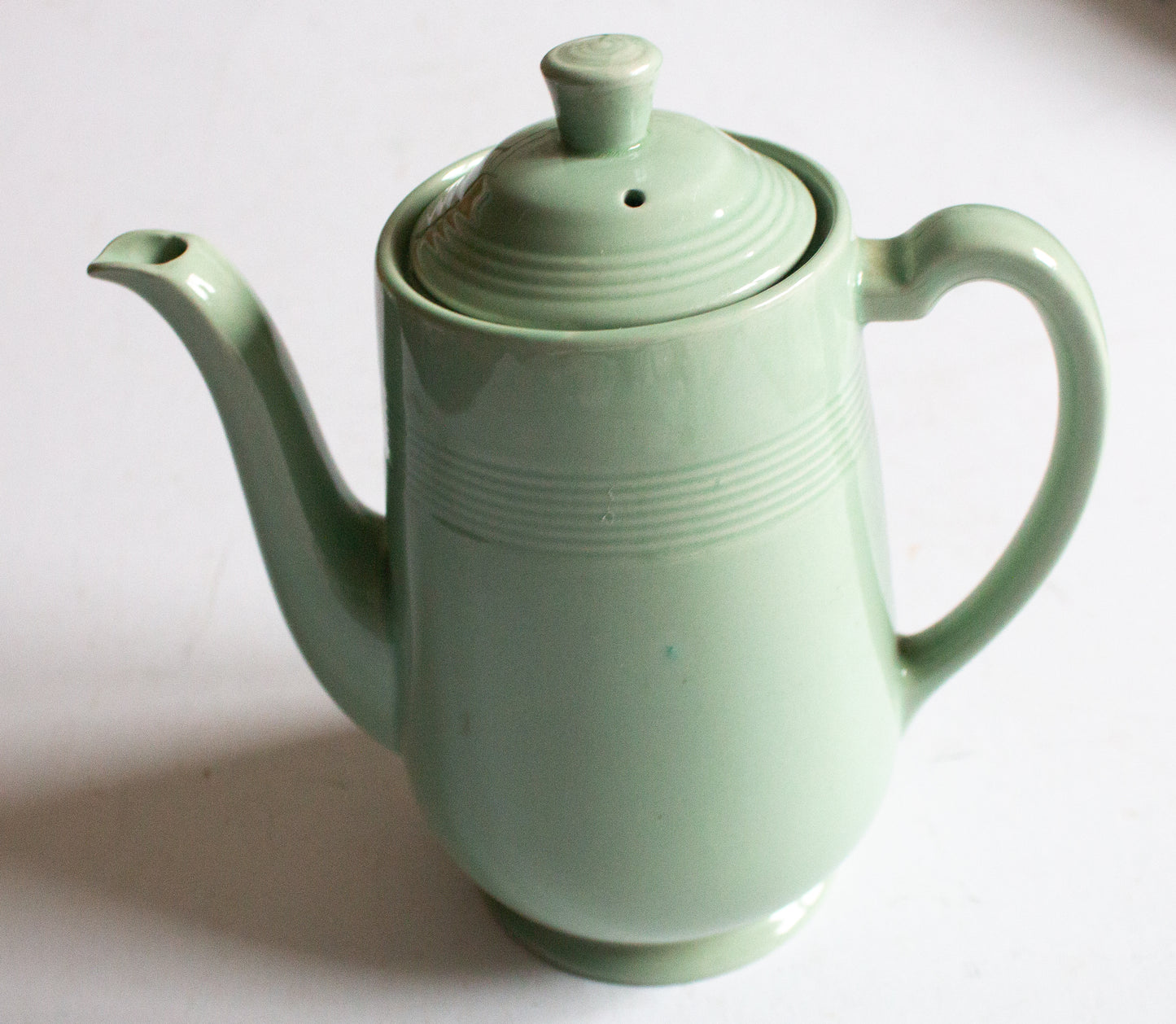 Woods Ware 'Beryl' Pattern Mint Green Coffee Pot