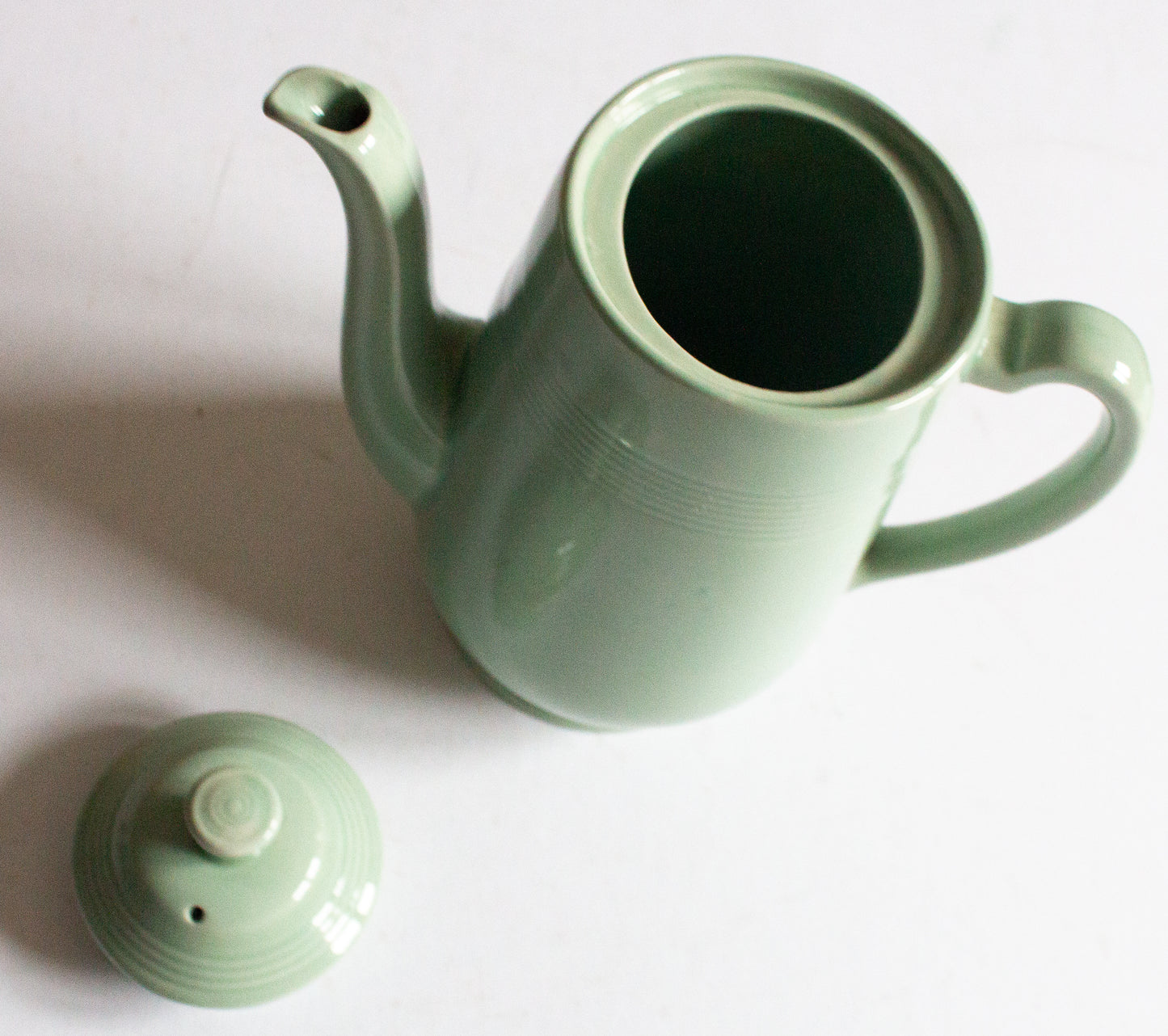 Woods Ware 'Beryl' Pattern Mint Green Coffee Pot