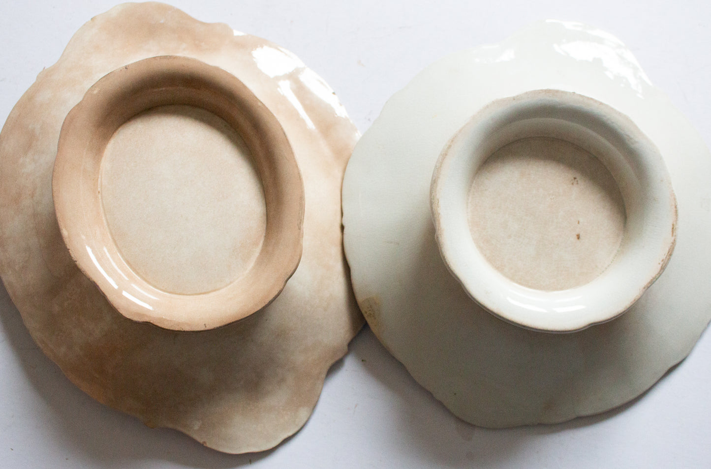 Antique Comports with Landscape Motifs (2)