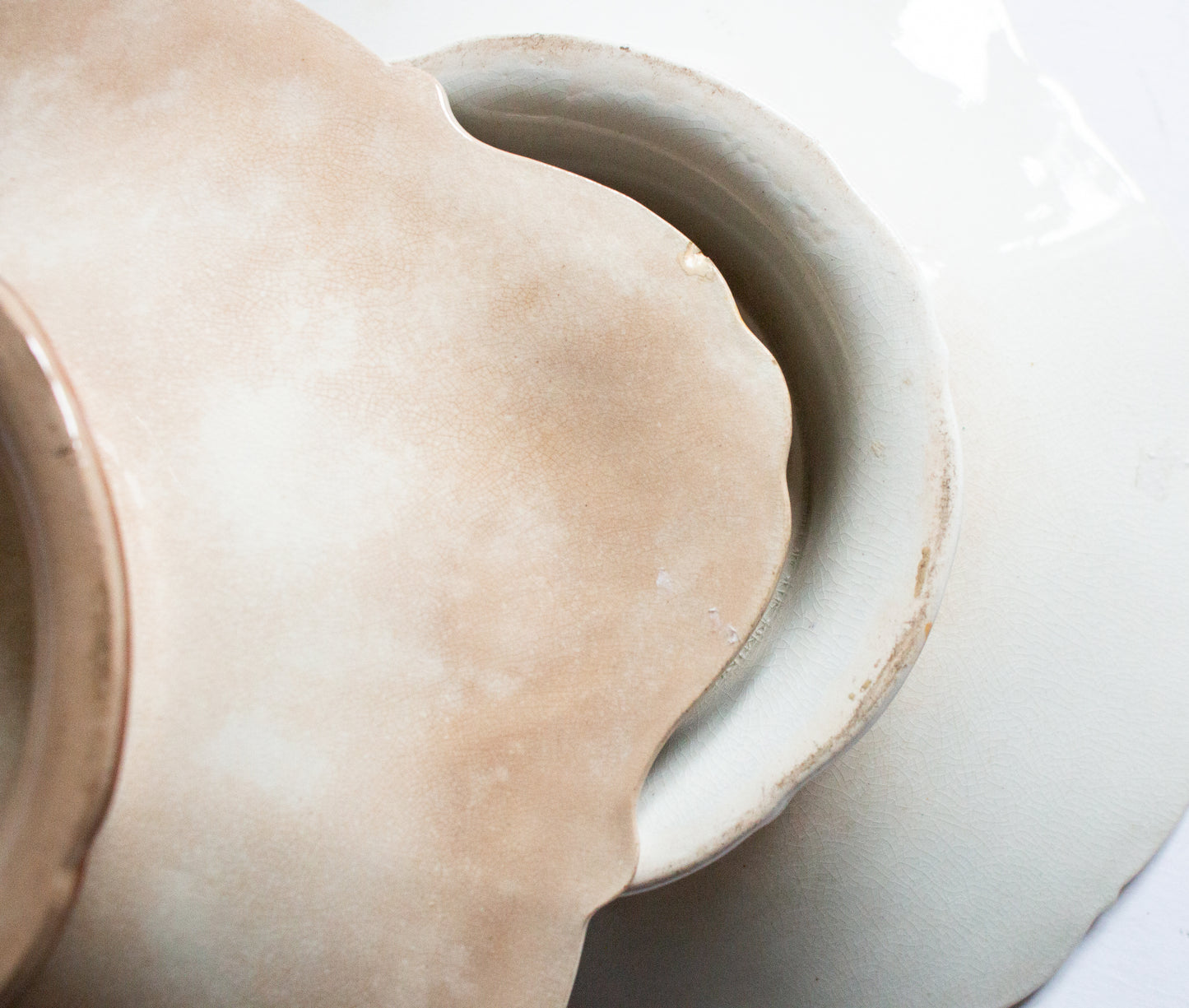 Antique Comports with Landscape Motifs (2)