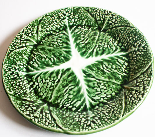 Bordallo Pinheiro Portugal Green Cabbage Leaf 11" Plate