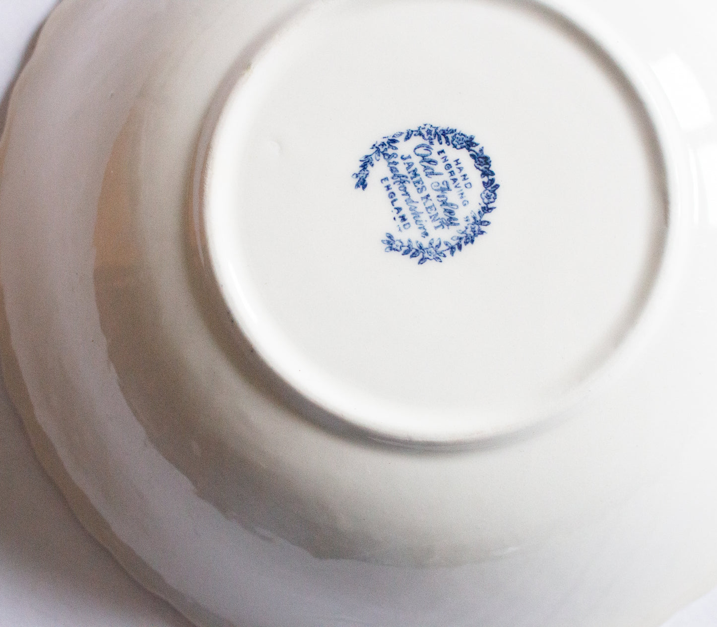 James Kent 'Old Foley' Pattern Blue and White Transferware Serving Bowl