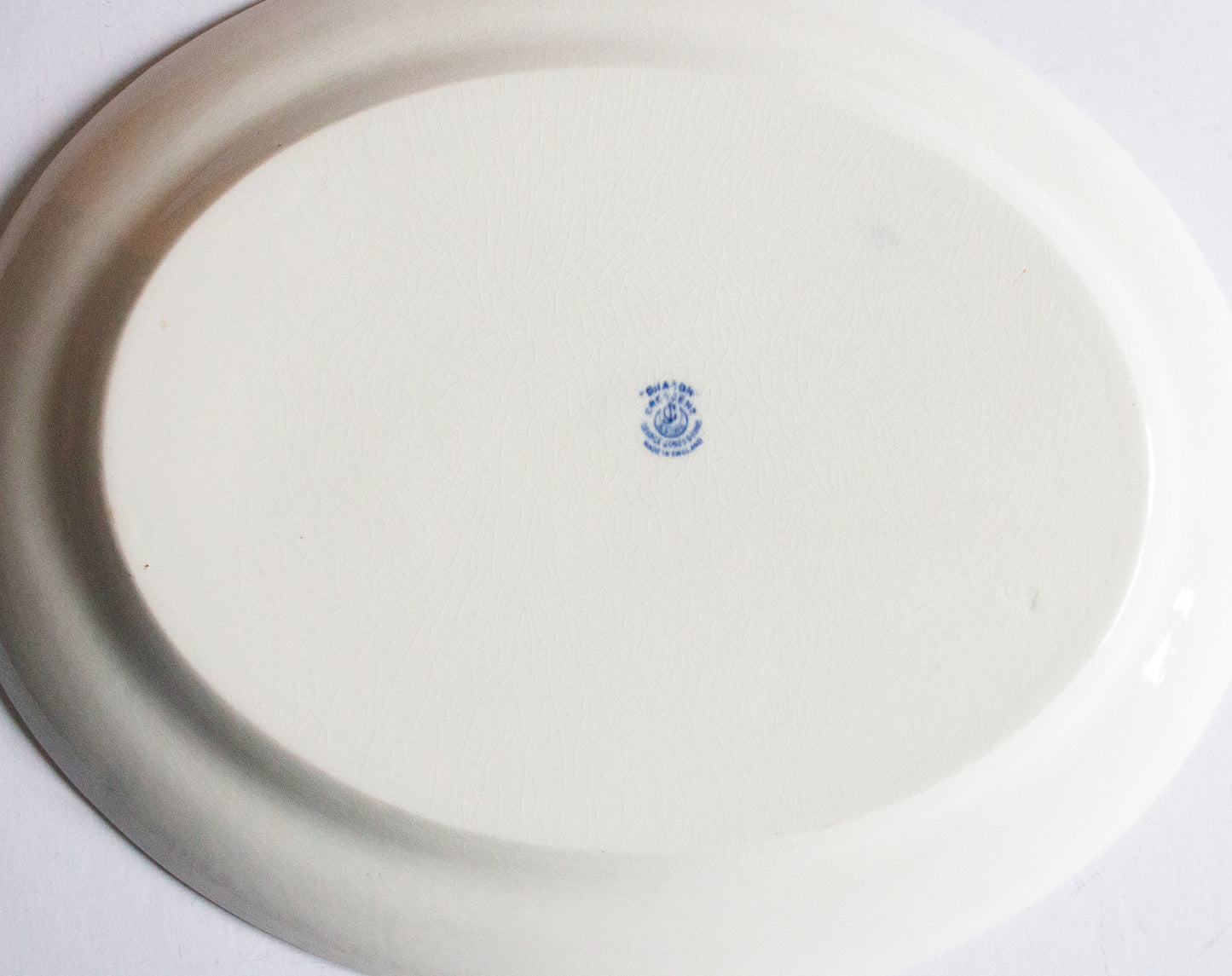 George Jones & Sons  'Dragon' Pattern Blue and White Pattern 16" Blue and White Transferware Serving Platter