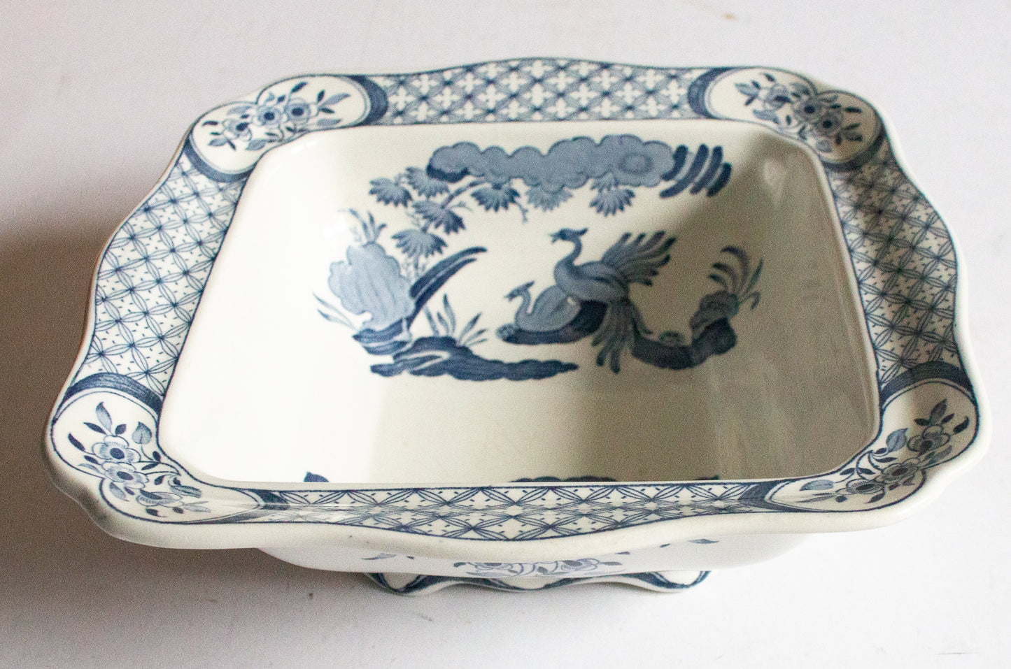 Furnivals 'Old Chelsea' Blue and White Transferware Tureen Base