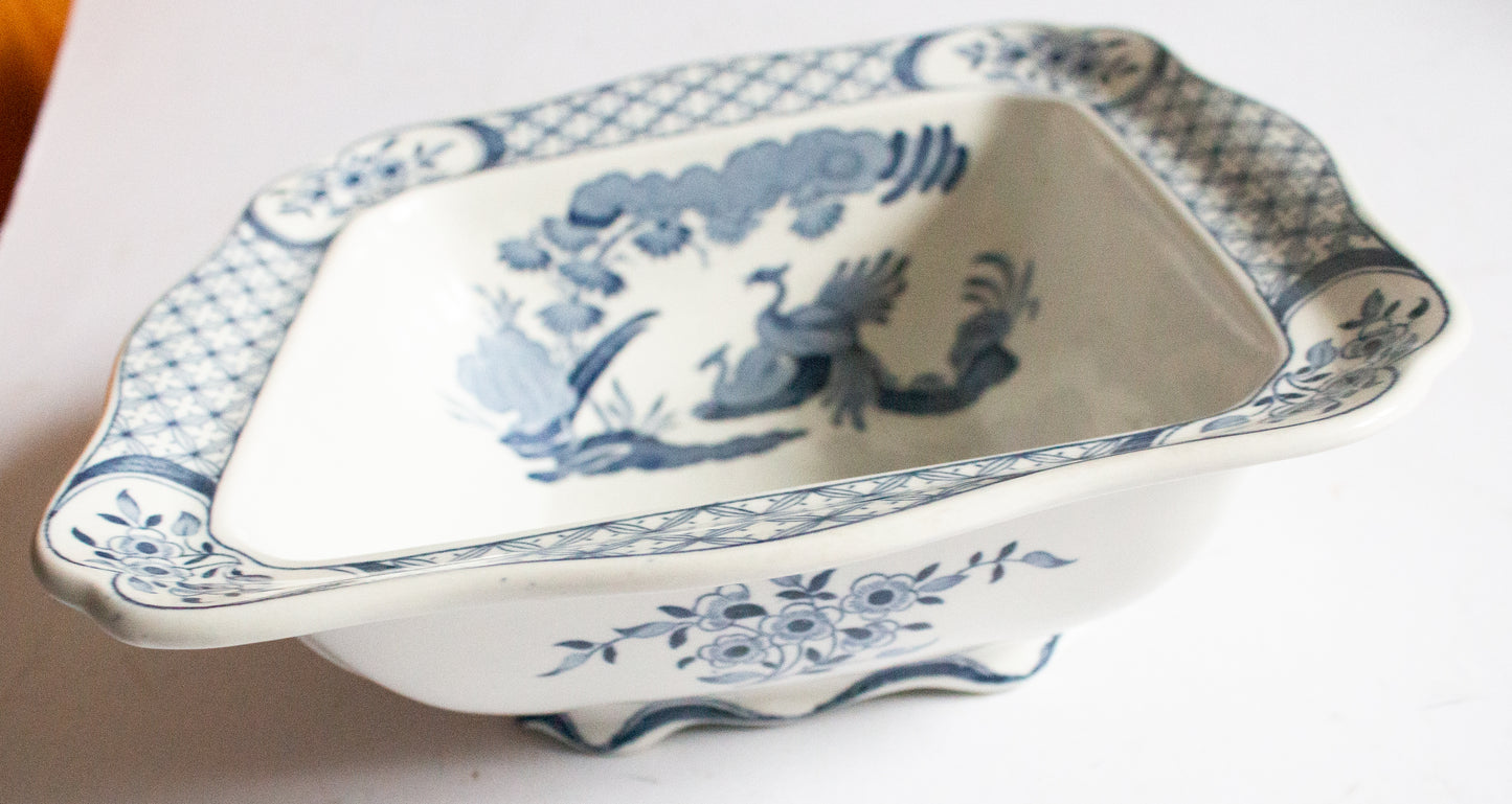 Furnivals 'Old Chelsea' Blue and White Transferware Tureen Base