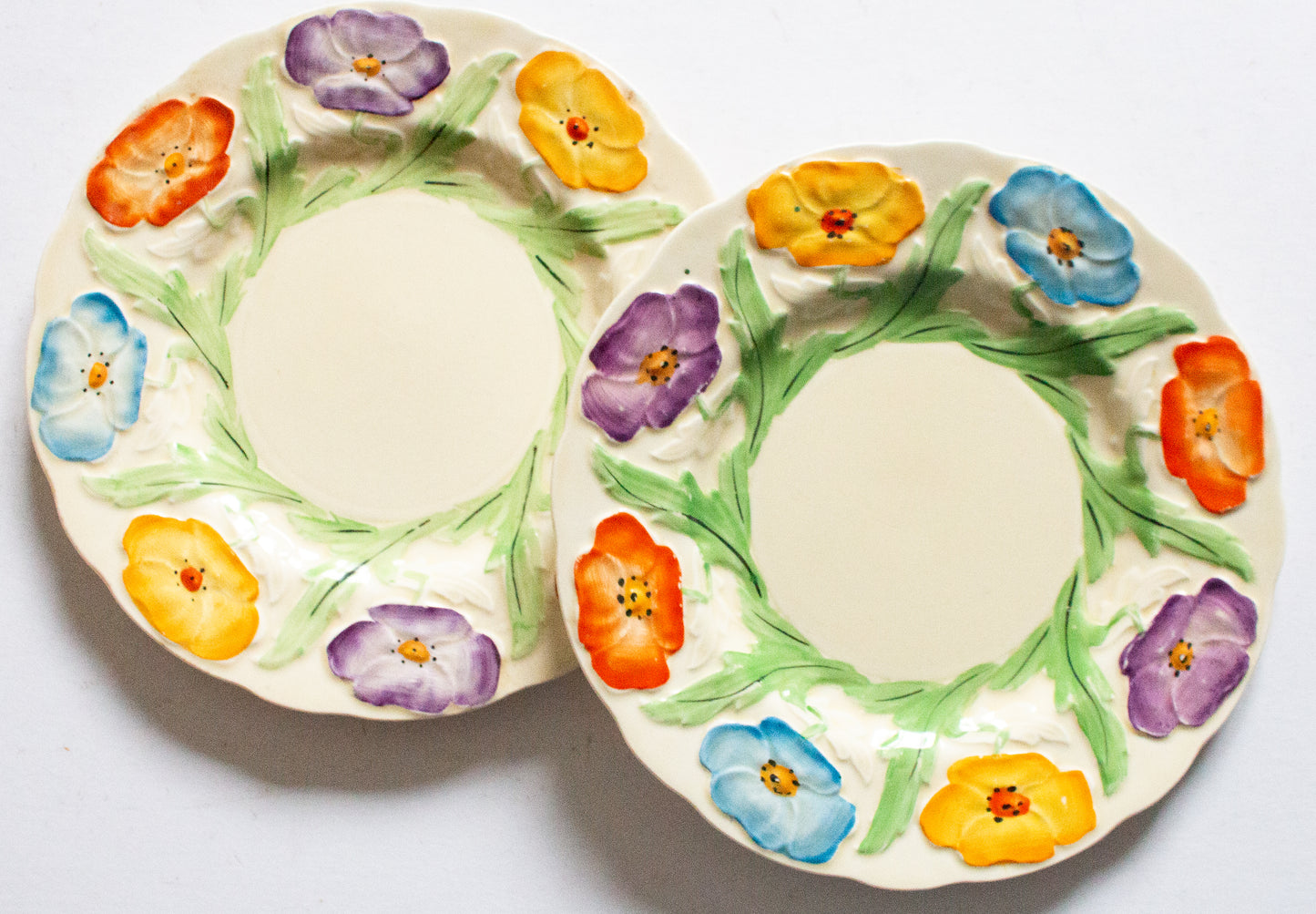 Grindley England  7" Floral Side Plates (2)