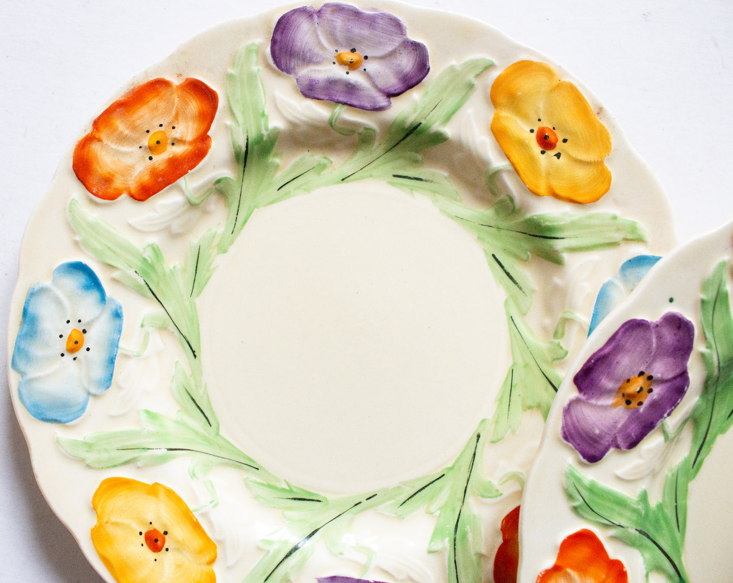 Grindley England  7" Floral Side Plates (2)