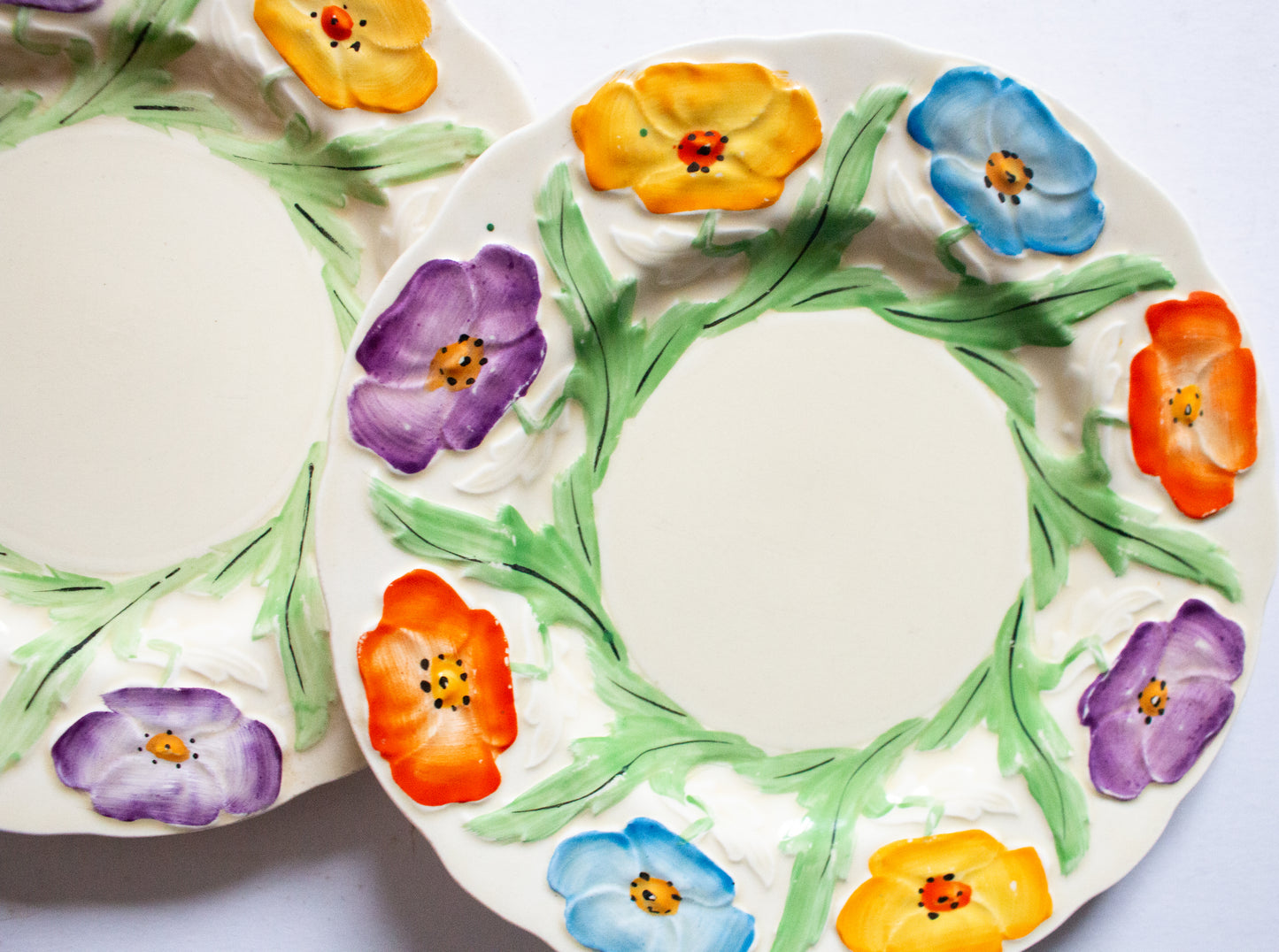 Grindley England  7" Floral Side Plates (2)