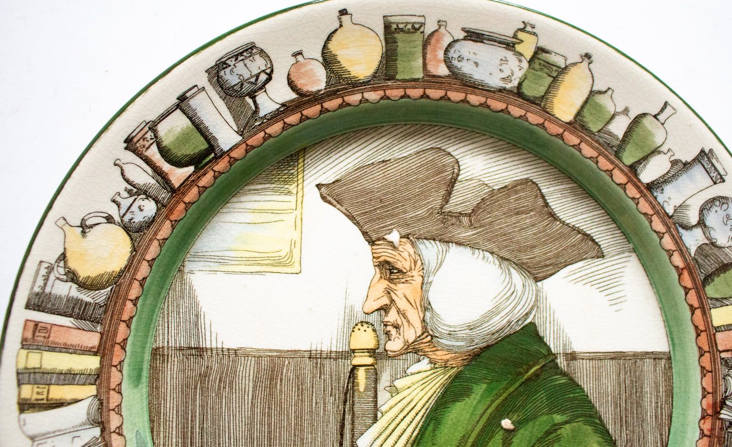 Royal Doulton 'The Doctor' Brown and White Transferware 10.5" Plate