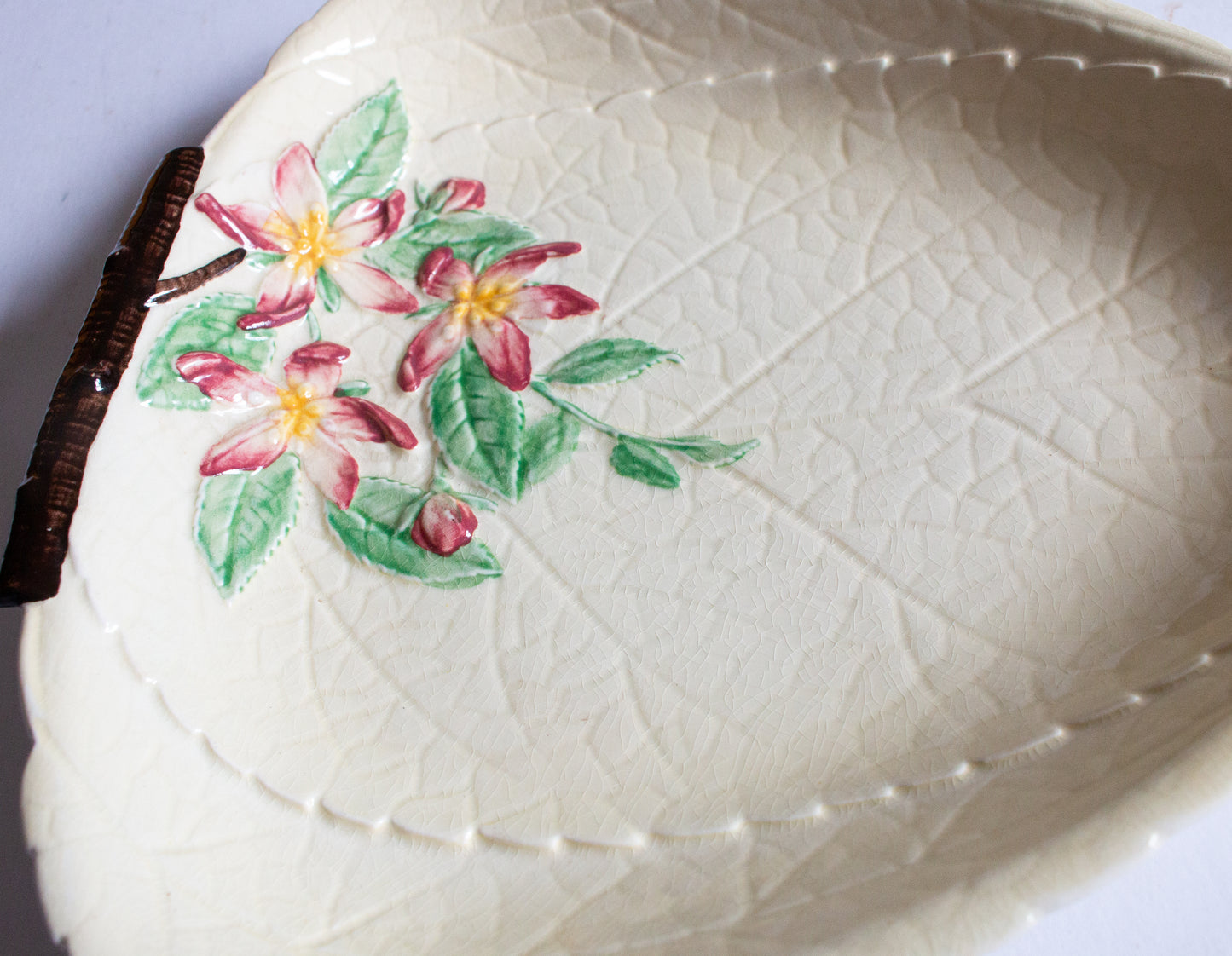 Vintage Carlton Ware Australian Design Moulded Leaf Dish