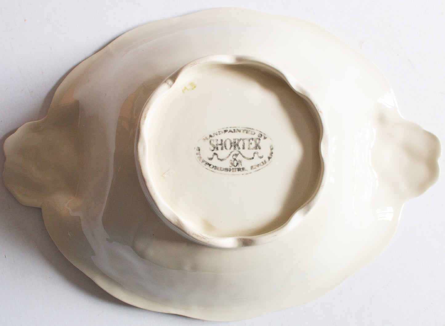 Vintage Shorter & Son Moulded Leaf Dish
