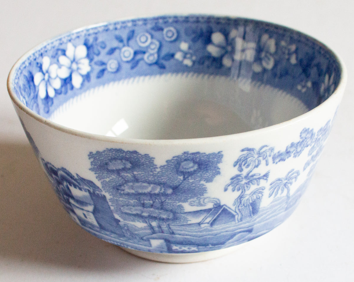 Copeland 'Spode's Tower' Blue and White Transferware Sugar Bowl