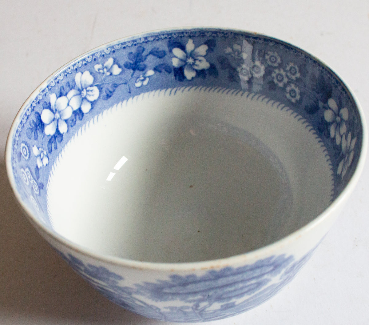 Copeland 'Spode's Tower' Blue and White Transferware Sugar Bowl
