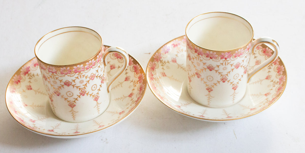 Royal Worcester Coffee Cans and Saucers (2)