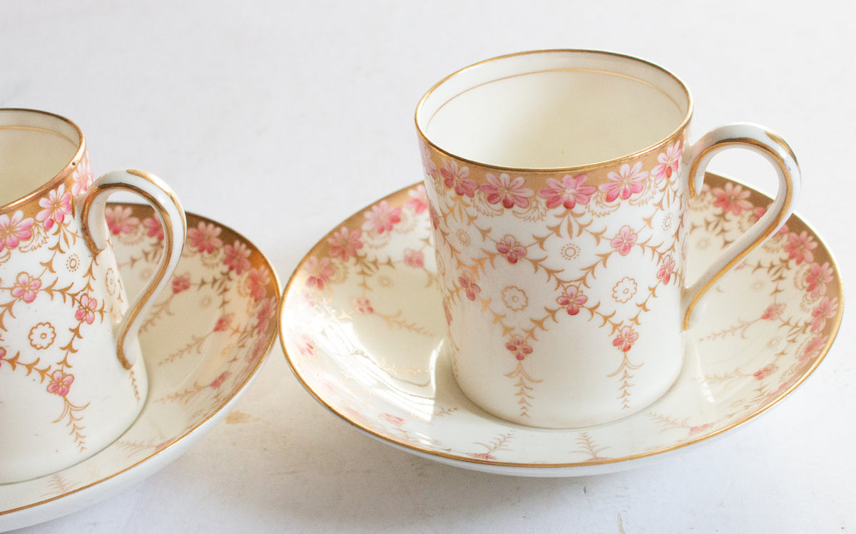 Royal Worcester Coffee Cans and Saucers (2)