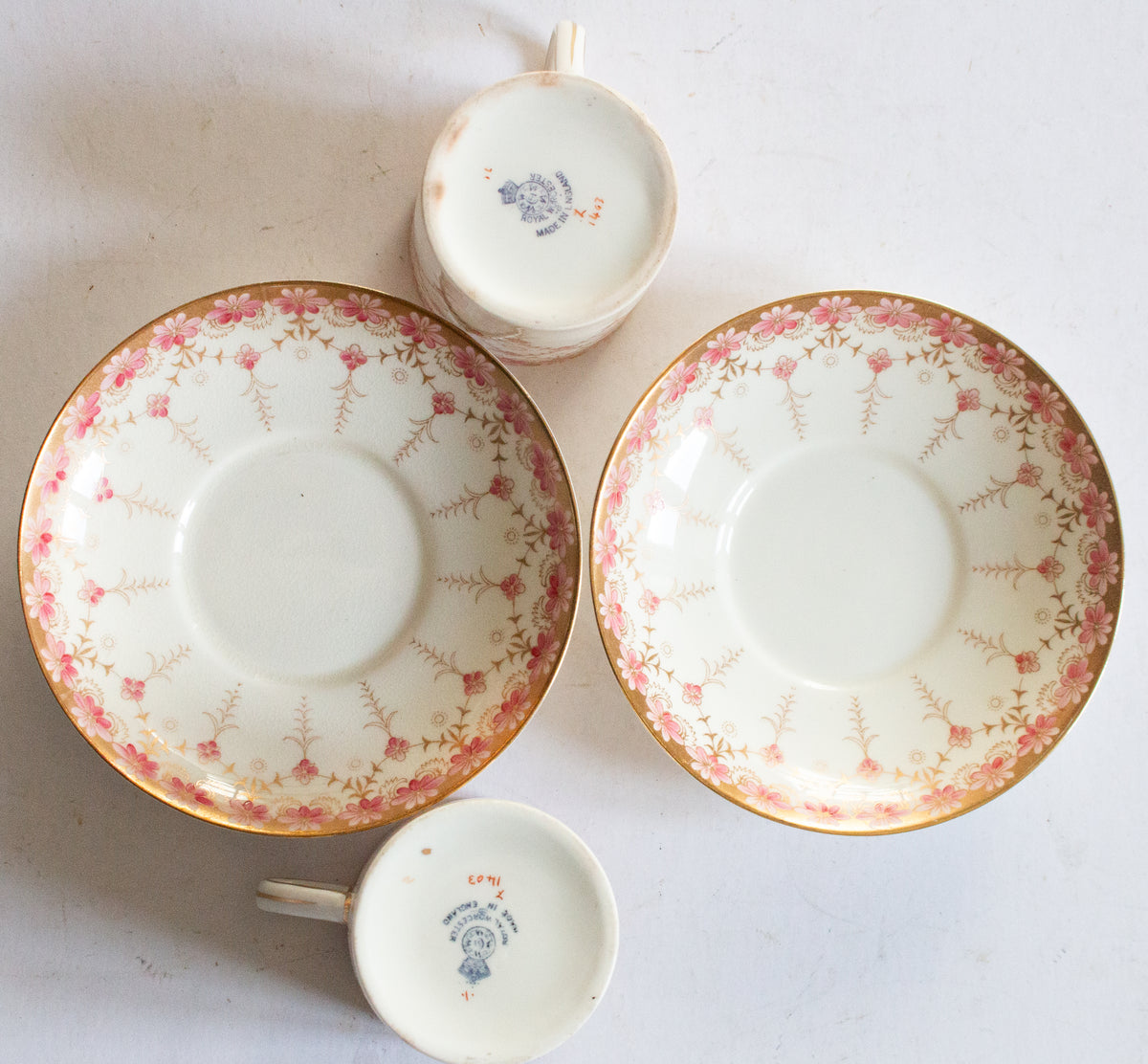 Royal Worcester Coffee Cans and Saucers (2)