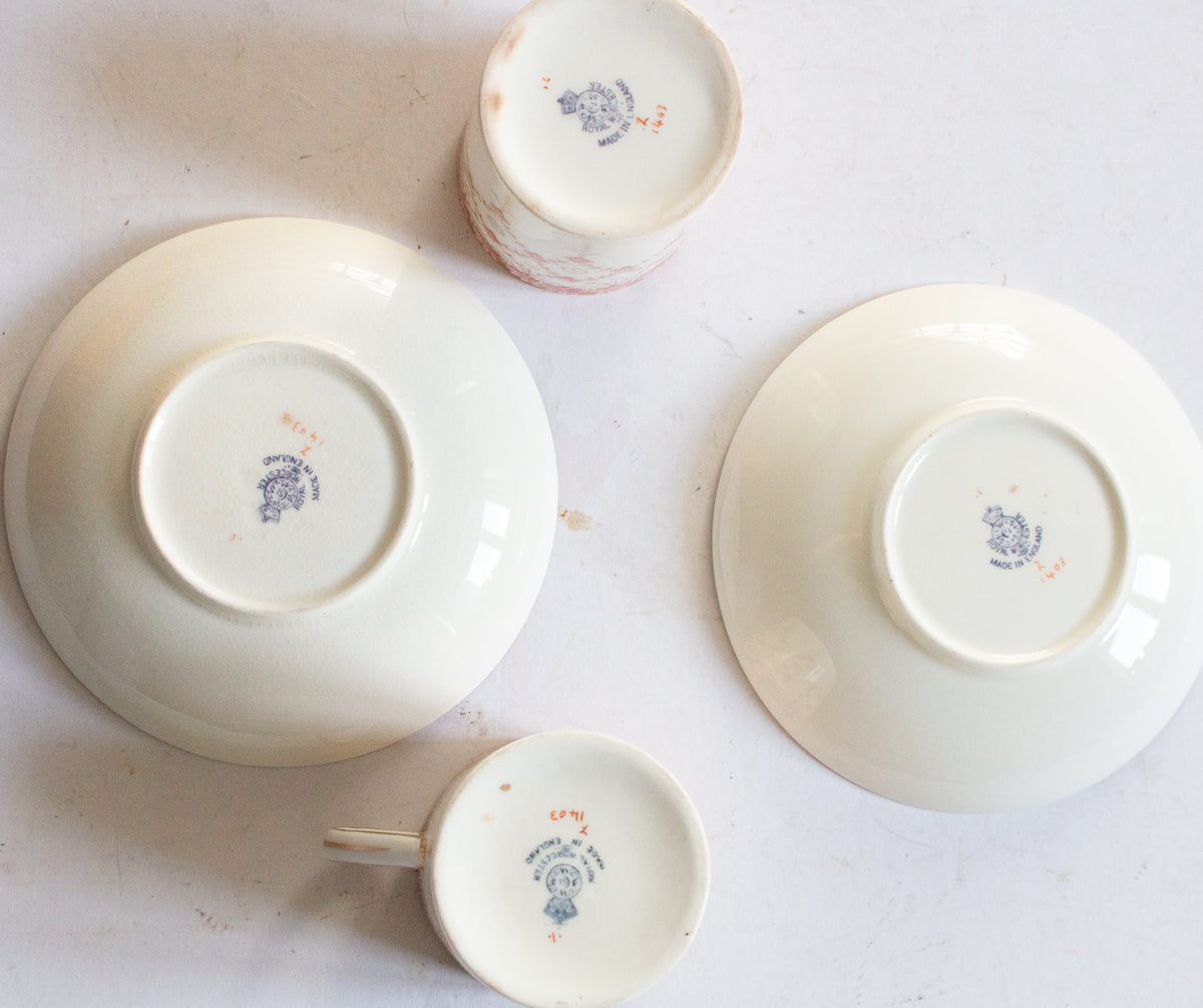 Royal Worcester Coffee Cans and Saucers (2)