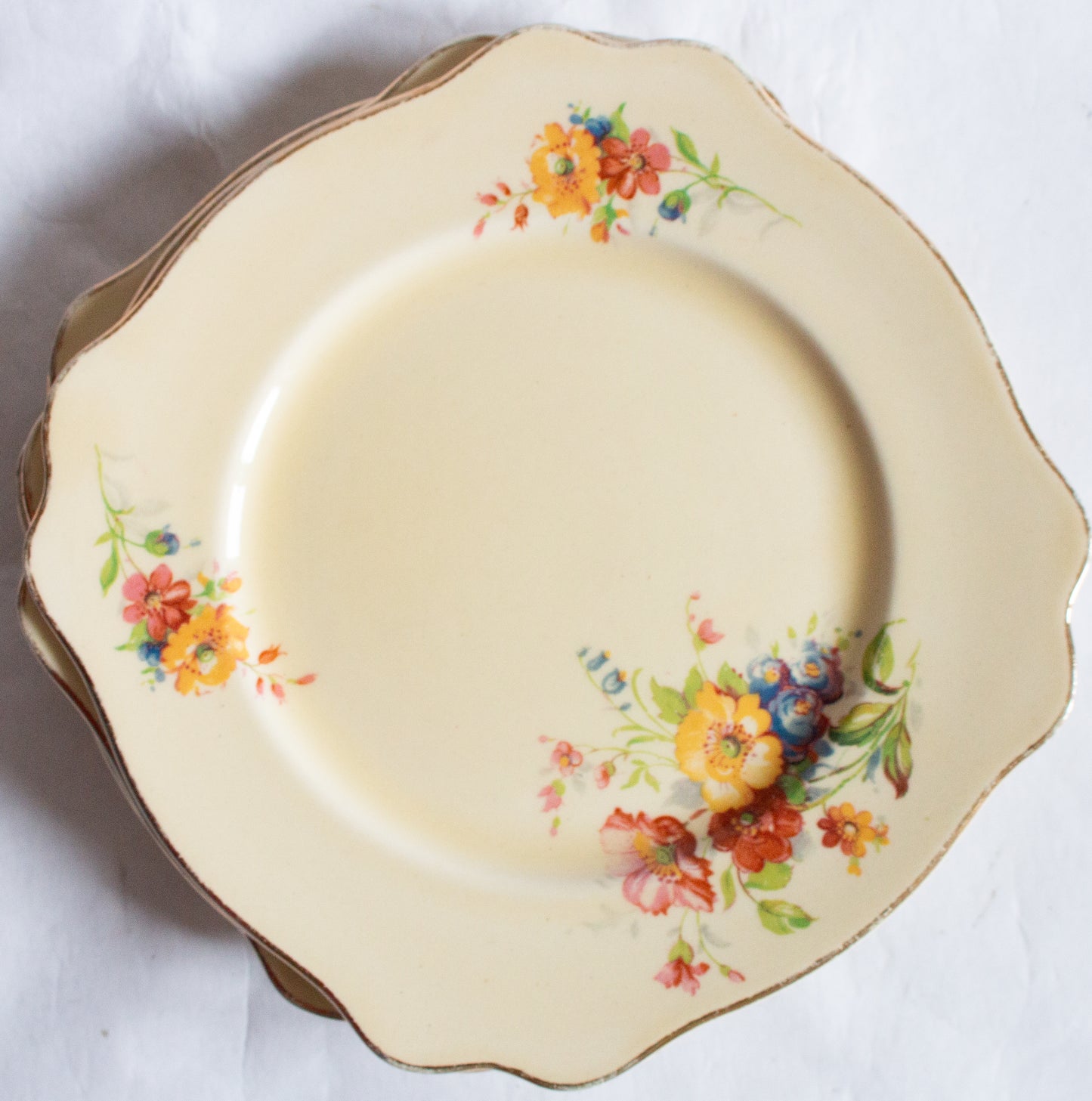 Royal Staffordshire Pottery for A. J. Wilkinson 'Honeyglaze' Side Plates (5)