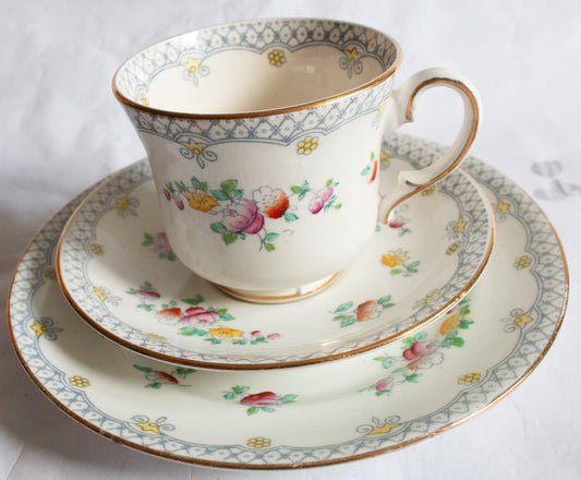 Royal Albert Crown China Teacup Trio