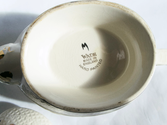 Wade White and Bronze Teapot